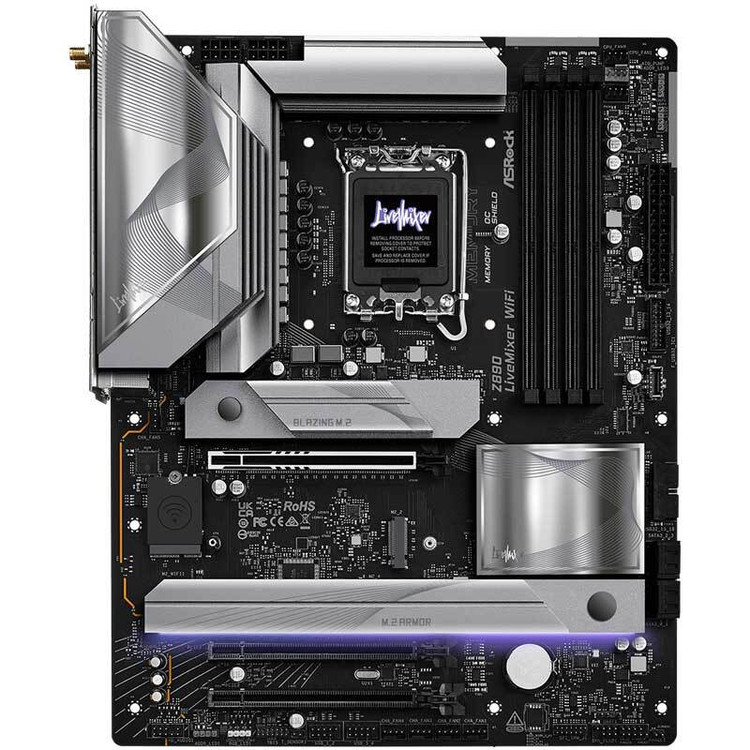 مادربرد ازراک Z890 LiveMixer WiFi DDR5