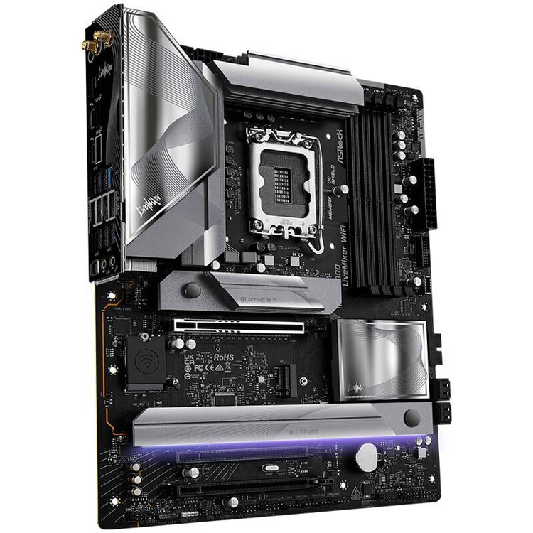 مادربرد ازراک Z890 LiveMixer WiFi DDR5
