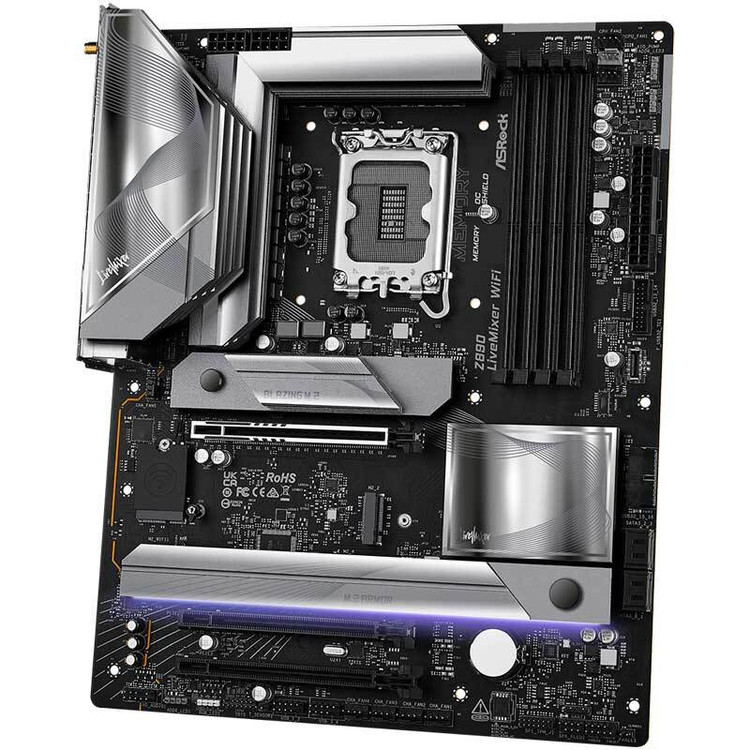 مادربرد ازراک Z890 LiveMixer WiFi DDR5