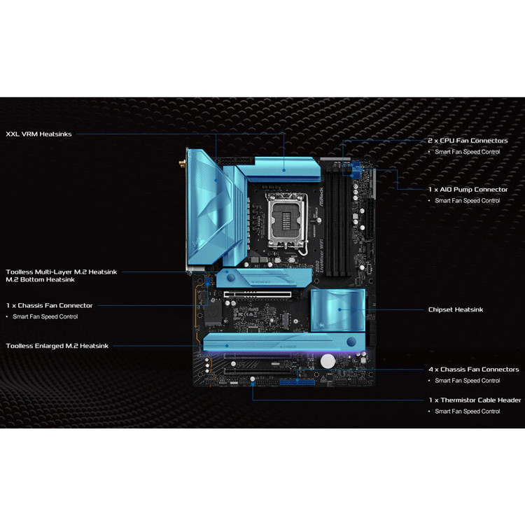 مادربرد ازراک Z890 LiveMixer WiFi DDR5