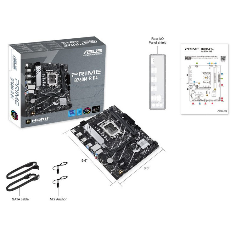 مادربرد ایسوس Prime B760M-R D4 DDR4
