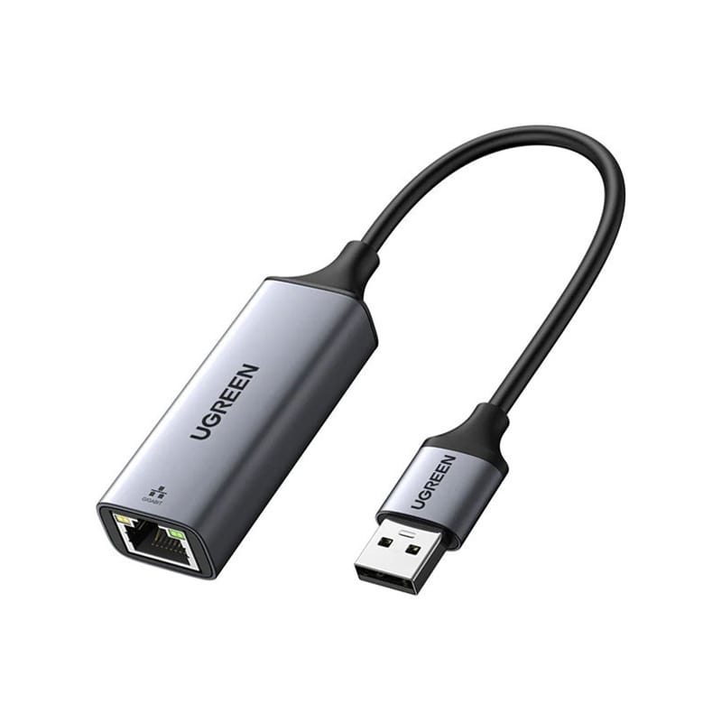 تجهیزات شبکه یوگرین مدل CM209 - USB to RJ45 Ethernet Adapter Aluminum Case (Space Gray)