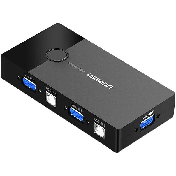مبدل و تبدیل یوگرین مدل 30357 - VGA 2-Port USB KVM Switch Box ABS Case، Black